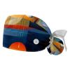 2-Pc,Gourd-Shaped Working Cap,Fisherman Hat with Buttons and Cotton Sweatband,Art Abstract Painting view 1