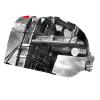 2-Pc,Bouffant Nurse Hats,Scrub Cap Adjustable Scrub Hats with Sweatband,Building Bridge British Flag view 1