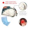 2-Pc,Bouffant Nurse Hats,Scrub Cap Adjustable Scrub Hats with Sweatband,Flamingo and Tropical Plants view 2