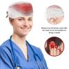 YTYVAGT Nursing Hats,Working Cap with Buttons and Cotton Sweatband,Abstract Modern Style Geometric view 3