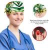 YTYVAGT Nursing Hats,Working Cap with Buttons and Cotton Sweatband,Fruit Tropical Flower Pineapple view 3