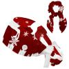Nurse Scrub Caps,Scrub Hats with Buttons and Cotton Sweatband,Christmas New Year Reindeer Snow view 1