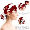 Nurse Scrub Caps,Scrub Hats with Buttons and Cotton Sweatband,Christmas New Year Reindeer Snow view 3