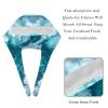 2-Pc,Bouffant Nurse Hats,Scrub Cap Adjustable Scrub Hats with Sweatband,Sea Scenery Ocean Wave view 4
