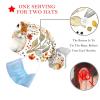 2-Pc,Gourd-Shaped Working Cap,Fisherman Hat with Buttons and Cotton Sweatband,Bunny Floral Rabbit view 3