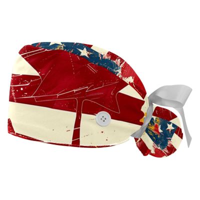 2-Pc,Gourd-Shaped Working Cap,Fisherman Hat with Buttons and Cotton Sweatband,Canada Flag of The United States