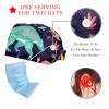 2-Pc,Bouffant Nurse Hats,Scrub Cap Adjustable Scrub Hats with Sweatband,Colorful Cartoon Dinosaurs view 2