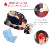 2-Pc,Scrub Hats Women Bouffant Hats,Work Hat with Buttons and Cotton Sweatband,Patriot Day Art Skull Pattern view 3