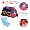 2-Pc,Bouffant Nurse Hats,Workout Hat with Buttons and Cotton Sweatband,Abstract Jazz Art Music Instruments view 2