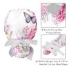 2-Pc,Gourd-Shaped Working Cap,Fisherman Hat with Buttons and Cotton Sweatband,Flowers Butterfly view 4