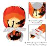2-Pc,Gourd-Shaped Working Cap,Fisherman Hat with Buttons and Cotton Sweatband,African Sunset Family Giraffe view 4