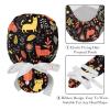 2-Pc,Working Hat,Nursing Hat,Surgical Surgery Hats,Bouffant Tie Back Hats,Cat Bird Dog and Flower view 4