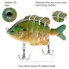 BASSDASH SwimPanfish Multi Jointed Panfish Bluegill Swimbaits Hard Topwater Bass Lures Fishing Lure Crank Saltwater 3.5in/0.85oz view 4
