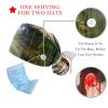 2-Pc,Nurse Scrub Caps,Scrub Hats with Buttons and Cotton Sweatband,Flower Bird Plant Leaves view 3
