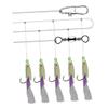 KOMBIUDA Strings Carbon Steel Fishing Hooks Mackerel Bass Treble Bait for Sea and Freshwater Fishing and Design for Anglers view 1