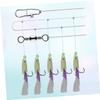KOMBIUDA Strings Carbon Steel Fishing Hooks Mackerel Bass Treble Bait for Sea and Freshwater Fishing and Design for Anglers view 2