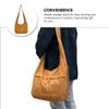BESPORTBLE Buddha Bag Canvas Crossbody Sling Monk Bag for Meditation Pilgrimage with Spacious Storage and Durable Fabric view 2