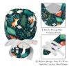 2-Pc,Nurse Scrub Caps,Scrub Hats with Buttons and Cotton Sweatband,Animal Mushroom Plant Bird view 4