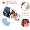 2-Pc,Nurse Scrub Caps,Scrub Hats with Buttons and Cotton Sweatband,Animal Plant Bird Art Pattern view 3