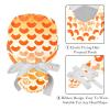 2-Pc,Gourd-Shaped Working Cap,Fisherman Hat with Buttons and Cotton Sweatband,Scale Orange Mermaid Ocean view 4