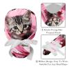2-Pc,Gourd-Shaped Working Cap,Fisherman Hat with Buttons and Cotton Sweatband,Cat Kitten Portrait view 4
