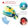 2-Pc,Nurse Scrub Caps,Scrub Hats with Buttons and Cotton Sweatband,Football Soccer Balls Floral view 3