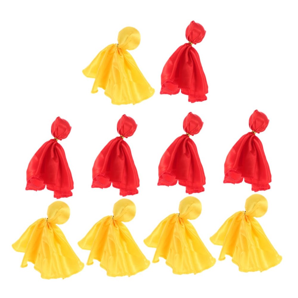 SUPVOX 10pcs Portable Soccer Penalty Flags Lightweight Referee Tossing Flags for Football Includes Red for and Accurate Calls