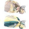2-Pc,Gourd-Shaped Working Cap,Fisherman Hat with Buttons and Cotton Sweatband,Vintage Leaf Roses and Butterfly view 1