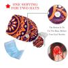 2-Pc,Gourd-Shaped Working Cap,Fisherman Hat with Buttons and Cotton Sweatband,Art Pattern Flower Mandala view 3