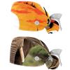 2-Pc,Gourd-Shaped Working Cap,Fisherman Hat with Buttons and Cotton Sweatband,African Dinosaur and Sunset view 1