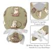 2-Pc,Gourd-Shaped Working Cap,Fisherman Hat with Buttons and Cotton Sweatband,Animal Yoga Bulldog view 4