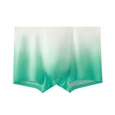 Feelonger Men's New Ice Silk Touch-cool Underwear Fast-Drying Daily dress Boxer briefs Sweet Absorbing Attractive Colorful Trunks (US, Alpha, X-Large, Regular, Regular, Gentleman Blue)