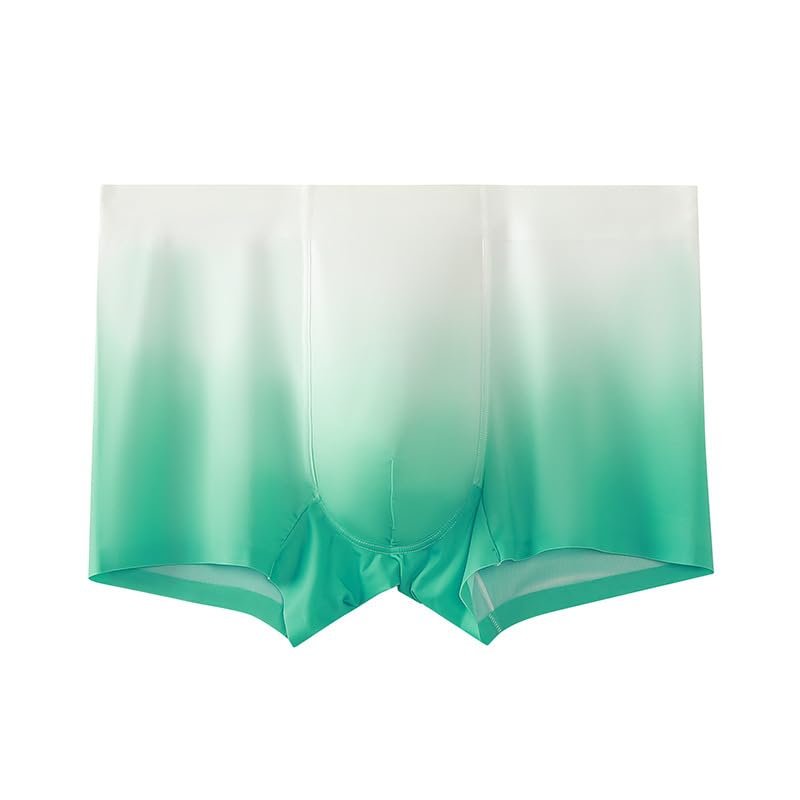 Feelonger Men's New Ice Silk Touch-cool Underwear Fast-Drying Daily dress Boxer briefs Sweet Absorbing Attractive Colorful Trunks (US, Alpha, X-Large, Regular, Regular, Gentleman Blue)