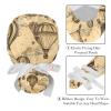 2-Pc,Gourd-Shaped Working Cap,Fisherman Hat with Buttons and Cotton Sweatband,Cloud Hot Air Balloons view 4