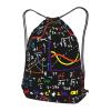 BREAUX Math Formula Print Drawstring Backpack Bag, Men'S Women'S Shopping Yoga Swimming Travel Sports Backpacks, Medium, Black view 3