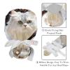 2-Pc,Gourd-Shaped Working Cap,Fisherman Hat with Buttons and Cotton Sweatband,Angry Cat Looking at You view 4