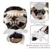 2-Pc,Gourd-Shaped Working Cap,Fisherman Hat with Buttons and Cotton Sweatband,Puppy Animal Dog Pattern view 4