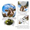 YTYVAGT 2-Pc,Gourd-Shaped Working Cap,Fisherman Hat with Buttons and Cotton Sweatband,Blue Sky Mountain Cow view 4