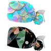 2-Pc,Working Hat,Nursing Hat,Surgical Surgery Hats,Bouffant Tie Back Hats,Candy Color Mermaid Fish Scale view 1
