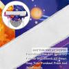2-Pc,Nurse Scrub Caps,Scrub Hats with Buttons and Cotton Sweatband,Bright Planets of Solar System view 2