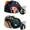 2-Pc,Gourd-Shaped Working Cap,Fisherman Hat with Buttons and Cotton Sweatband,Colorful Dachshund Animal Dog Illustration view 1