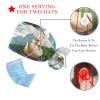 2-Pc,Nurse Scrub Caps,Scrub Hats with Buttons and Cotton Sweatband,Animal Sea Turtle Swimming Pattern view 3