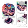 2-Pc,Gourd-Shaped Working Cap,Fisherman Hat with Buttons and Cotton Sweatband,Devilfish in The Oceans Printed view 4
