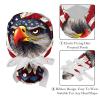 2-Pc,Gourd-Shaped Working Cap,Fisherman Hat with Buttons and Cotton Sweatband,4Th of July Independence Day Eagle view 4