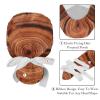 2-Pc,Gourd-Shaped Working Cap,Fisherman Hat with Buttons and Cotton Sweatband,Plant Annual Rings Pattern view 4