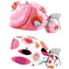 2-Pc,Nurse Scrub Caps,Scrub Hats with Buttons and Cotton Sweatband,Cartoon Colorful Donuts view 1