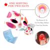 2-Pc,Nurse Scrub Caps,Scrub Hats with Buttons and Cotton Sweatband,Cartoon Colorful Donuts view 3