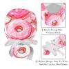 2-Pc,Nurse Scrub Caps,Scrub Hats with Buttons and Cotton Sweatband,Cartoon Colorful Donuts view 4