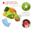 2-Pc,Gourd-Shaped Working Cap,Fisherman Hat with Buttons and Cotton Sweatband,Cartoon Eagle Fruit Tree Owl view 3