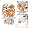 2-Pc,Gourd-Shaped Working Cap,Fisherman Hat with Buttons and Cotton Sweatband,Art Flower Blossom Retro view 4